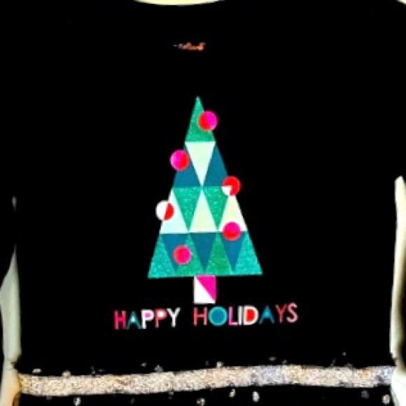 Cat and Jack Girls 14/16 Happy Holidays Dress - Picture 4 of 6